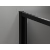 Mexen Exo-F 3S 3-sienės sulankstoma dušo kabina 70 x 100 cm, skaidri, juoda - 816-070-100-70-00-3S
