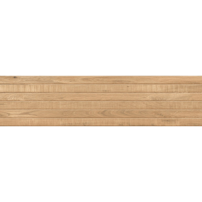 Mexen Western Wood Almond gresas glazūruotas rek. G1, medžio imitacijos sieninė plytelė 120 x 30 cm, matinė