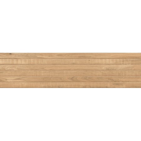 Mexen Western Wood Almond gresas glazūruotas rek. G1, medžio imitacijos sieninė plytelė 120 x 30 cm, matinė