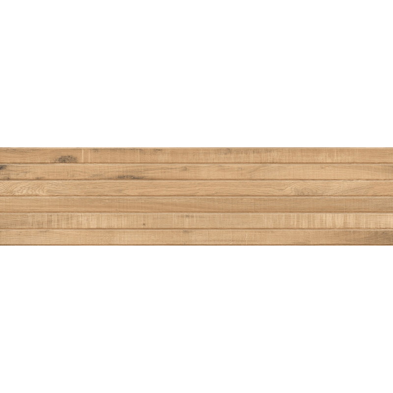 Mexen Western Wood Almond gresas glazūruotas rek. G1, medžio imitacijos sieninė plytelė 120 x 30 cm, matinė