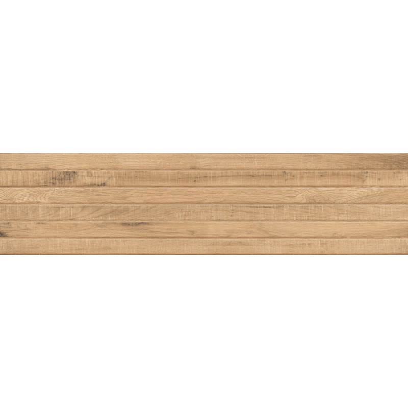 Mexen Western Wood Almond gresas glazūruotas rek. G1, medžio imitacijos sieninė plytelė 120 x 30 cm, matinė
