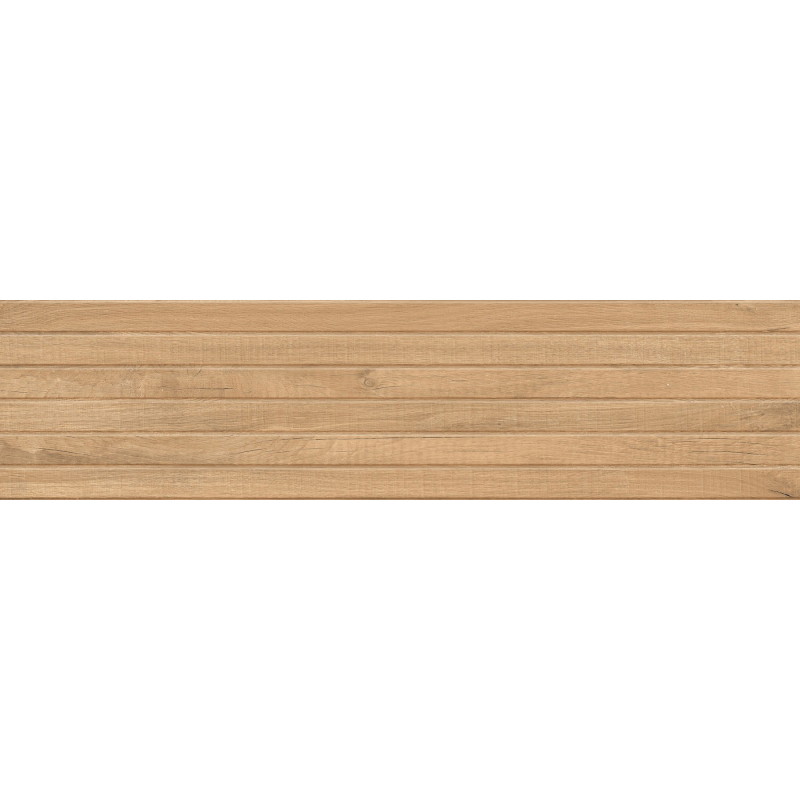 Mexen Western Wood Almond gresas glazūruotas rek. G1, medžio imitacijos sieninė plytelė 120 x 30 cm, matinė