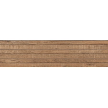 Mexen Western Wood Bruno glazūruotas rektifikuotas gres G1, medieną imituojanti sienų plytelė 120 x 30 cm, matinė