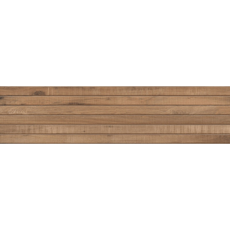Mexen Western Wood Bruno glazūruotas rektifikuotas gres G1, medieną imituojanti sienų plytelė 120 x 30 cm, matinė