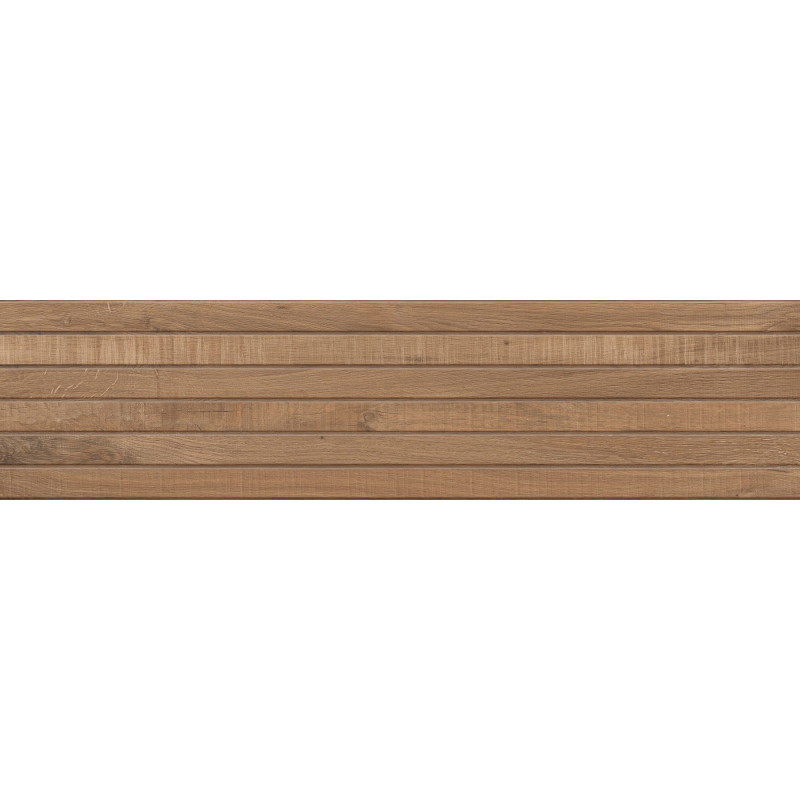 Mexen Western Wood Bruno glazūruotas rektifikuotas gres G1, medieną imituojanti sienų plytelė 120 x 30 cm, matinė