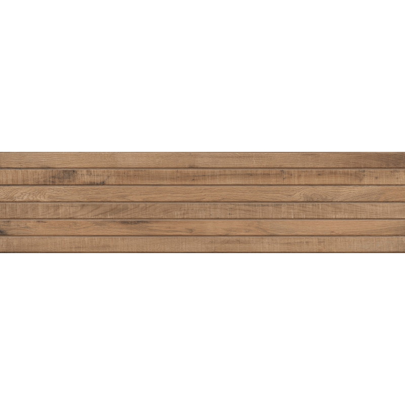 Mexen Western Wood Bruno glazūruotas rektifikuotas gres G1, medieną imituojanti sienų plytelė 120 x 30 cm, matinė