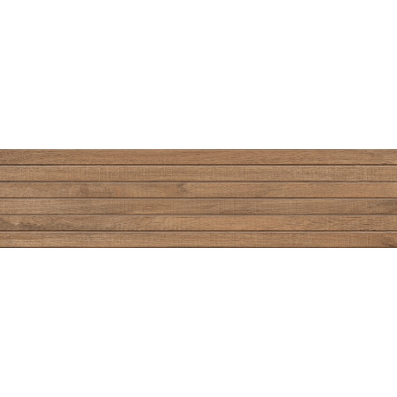 Mexen Western Wood Bruno glazūruotas rektifikuotas gres G1, medieną imituojanti sienų plytelė 120 x 30 cm, matinė