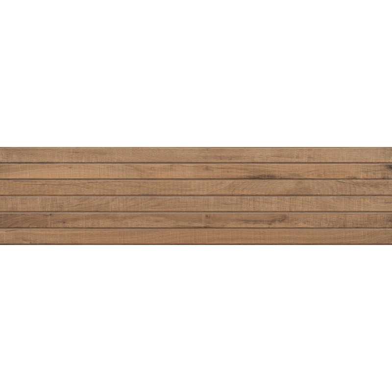 Mexen Western Wood Bruno glazūruotas rektifikuotas gres G1, medieną imituojanti sienų plytelė 120 x 30 cm, matinė