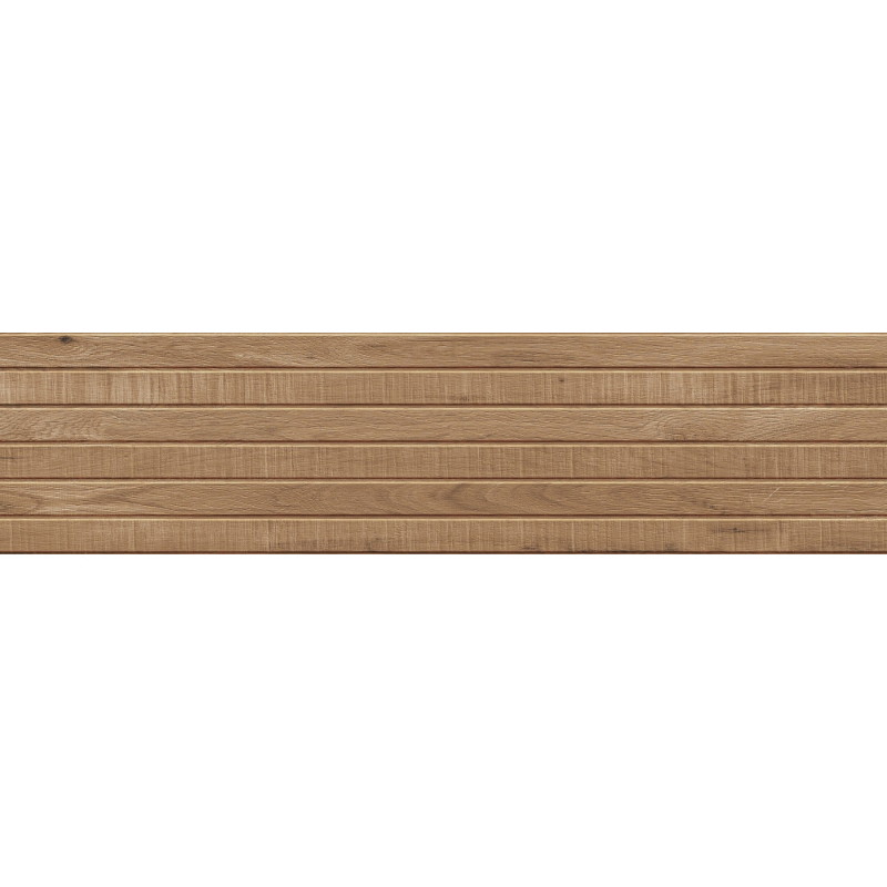 Mexen Western Wood Glazūruotas rektifikuotas riešutmedžio akmens masės plytelis, medieną imituojantis sieninis 120 x 30 cm,