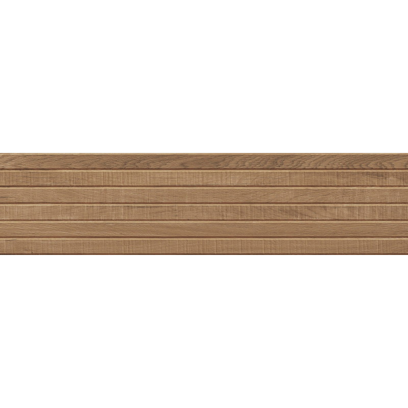 Mexen Western Wood Glazūruotas rektifikuotas riešutmedžio akmens masės plytelis, medieną imituojantis sieninis 120 x 30 cm,