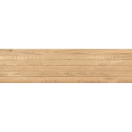 Mexen Western Wood Beige glazūruotas rektifikuotas G1 plytelės, medžio imitacija sieninė 120 x 30 cm, matinė