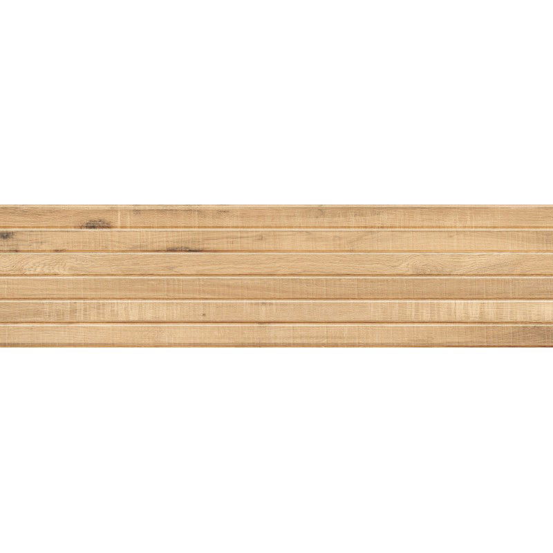 Mexen Western Wood Kreminės spalvos glazūruotos akmens masės plytelės, imituojančios medieną, 120 x 30 cm, matinės