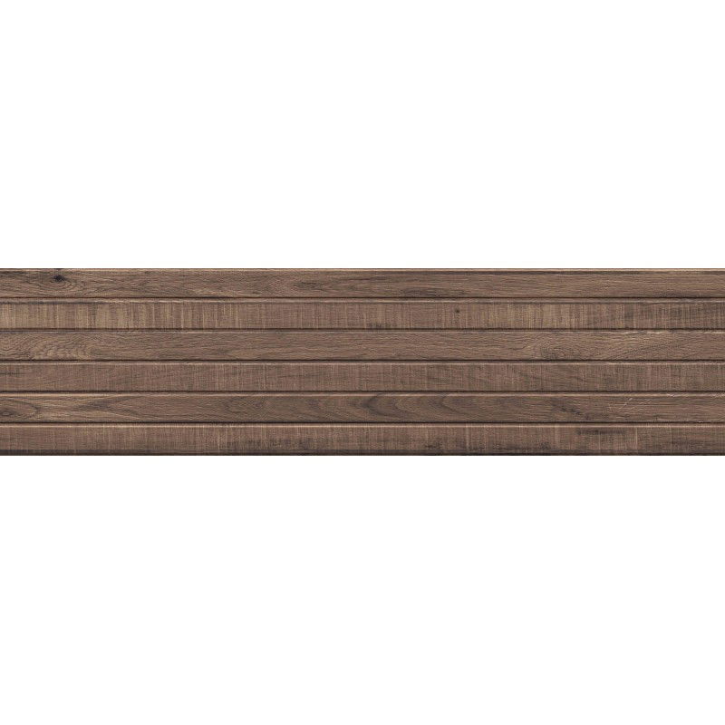 Mexen Western Wood Choco poliruotas keraminis plytelė rektifikuotas G1, medžio imitacijos grindų-ir sienų plytelė 120 x 30