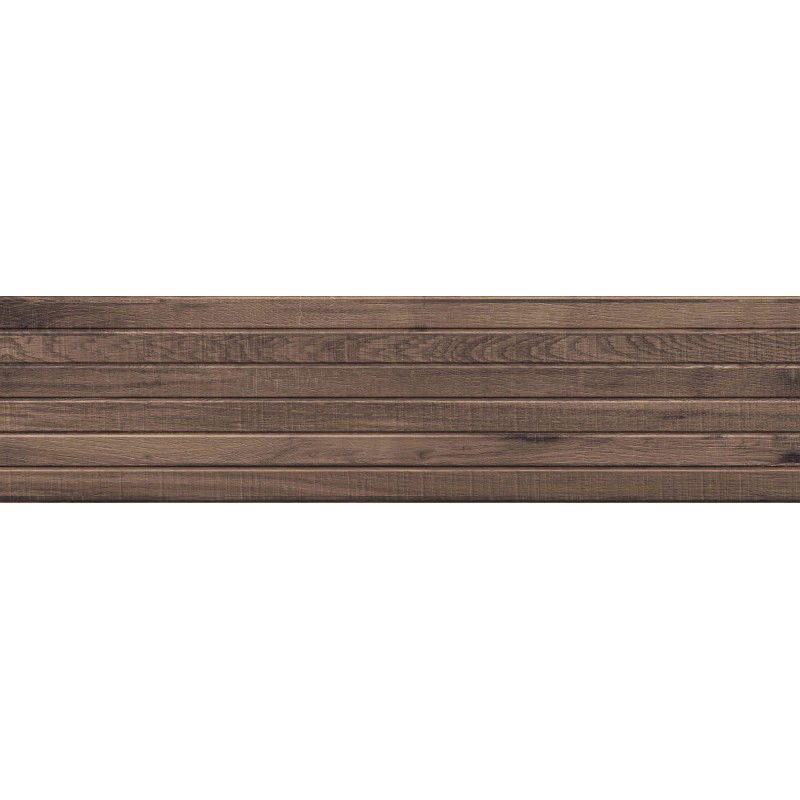 Mexen Western Wood Choco poliruotas keraminis plytelė rektifikuotas G1, medžio imitacijos grindų-ir sienų plytelė 120 x 30