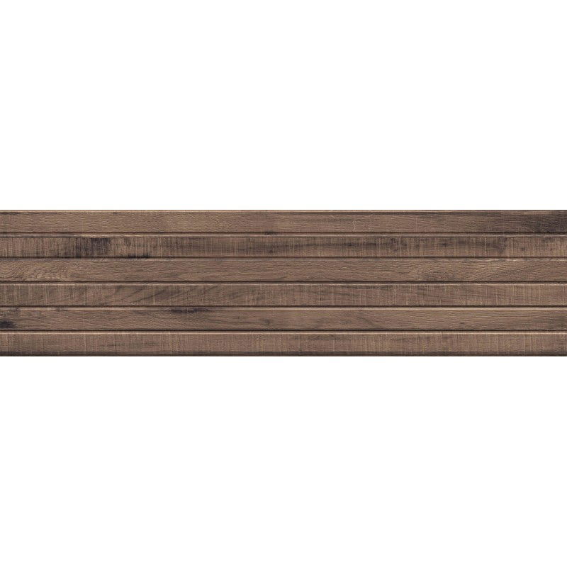 Mexen Western Wood Choco poliruotas keraminis plytelė rektifikuotas G1, medžio imitacijos grindų-ir sienų plytelė 120 x 30