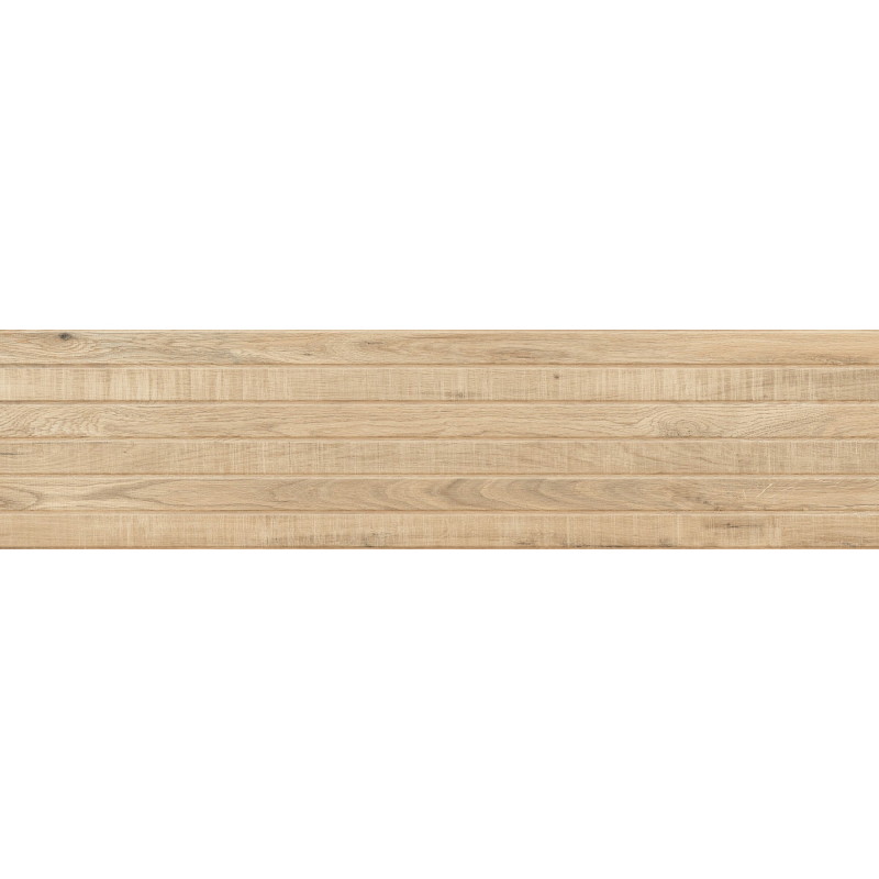 Mexen Western Wood Miele glazūruotos akmens masės rektifikuota plytelė, medžio imitacija sienai 120 x 30 cm, matinė