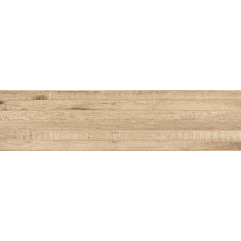 Mexen Western Wood Miele glazūruotos akmens masės rektifikuota plytelė, medžio imitacija sienai 120 x 30 cm, matinė