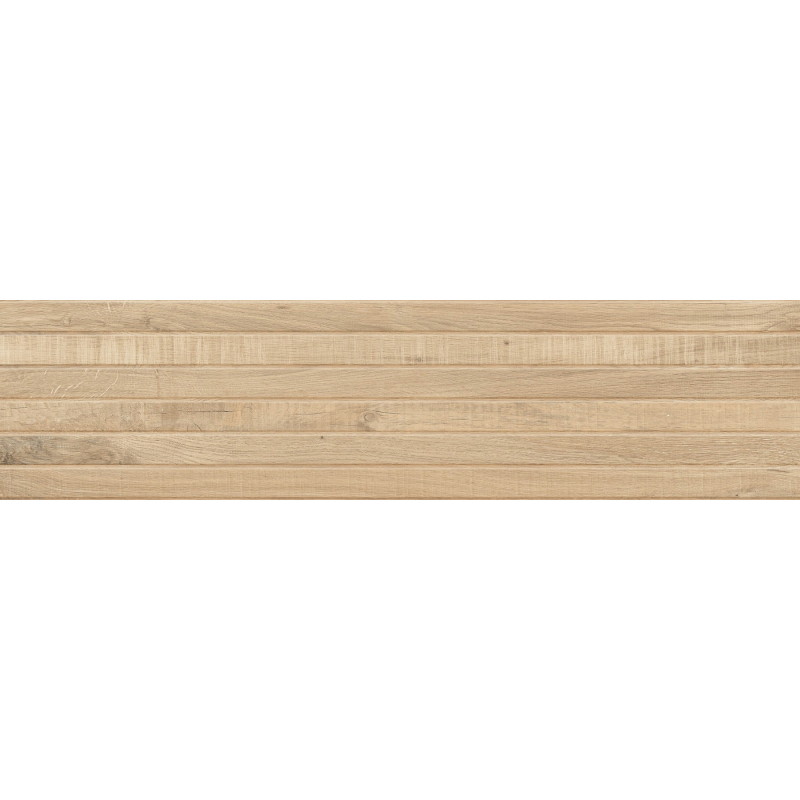Mexen Western Wood Miele glazūruotos akmens masės rektifikuota plytelė, medžio imitacija sienai 120 x 30 cm, matinė