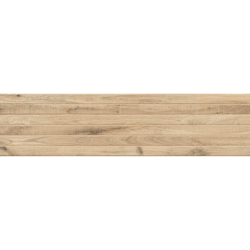Mexen Western Wood Miele glazūruotos akmens masės rektifikuota plytelė, medžio imitacija sienai 120 x 30 cm, matinė