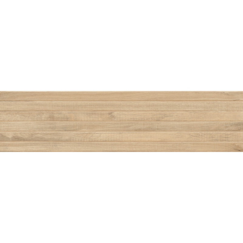 Mexen Western Wood Miele glazūruotos akmens masės rektifikuota plytelė, medžio imitacija sienai 120 x 30 cm, matinė
