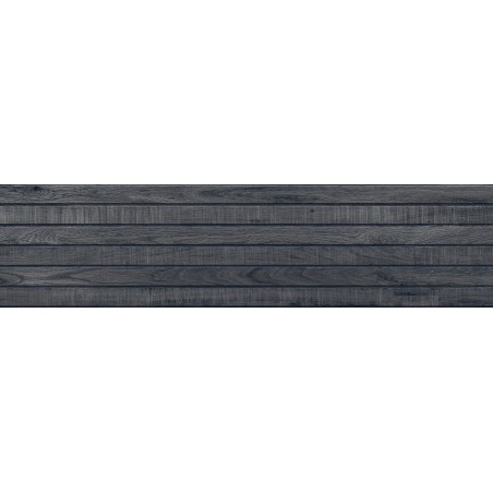 Mexen Western Wood Nero glazūruotos rektifikuotos G1 plytelės, medienos imitacija, sieninė 120 x 30 cm, matinė