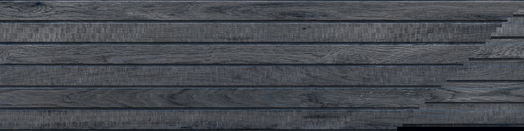 Mexen Western Wood Nero stiklo keramika rektyfikuota G1, medžio imitacijos sienų plytelė 120 x 30 cm, matinė