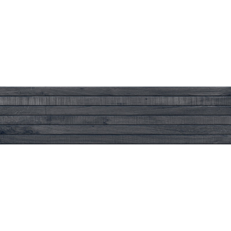 Mexen Western Wood Nero glazūruotos rektifikuotos G1 plytelės, medienos imitacija, sieninė 120 x 30 cm, matinė