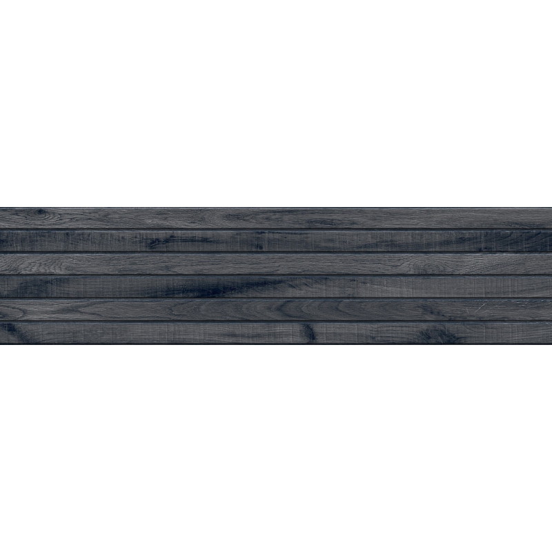 Mexen Western Wood Nero glazūruotos rektifikuotos G1 plytelės, medienos imitacija, sieninė 120 x 30 cm, matinė