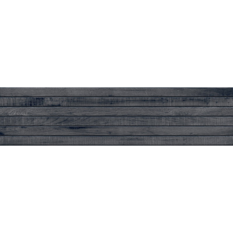 Mexen Western Wood Nero glazūruotos rektifikuotos G1 plytelės, medienos imitacija, sieninė 120 x 30 cm, matinė