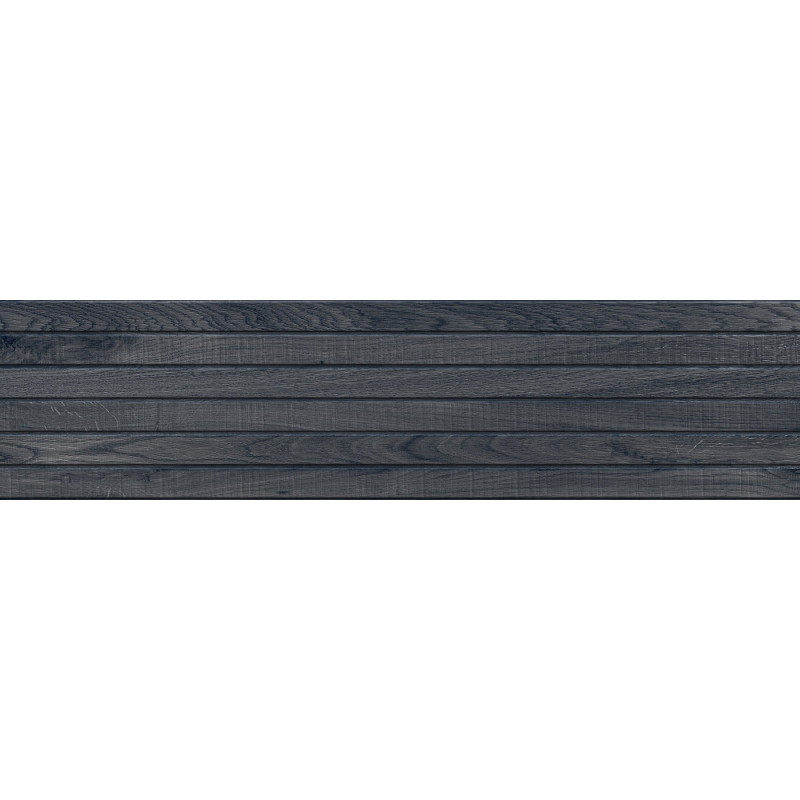 Mexen Western Wood Nero glazūruotos rektifikuotos G1 plytelės, medienos imitacija, sieninė 120 x 30 cm, matinė