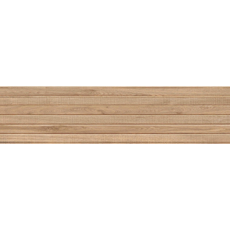 Mexen Mulberry Wood Honey gres škliutas rekt. G1, medieną imituojanti sieninė plyta 120 x 30 cm, matinė - TL703-120-030-51