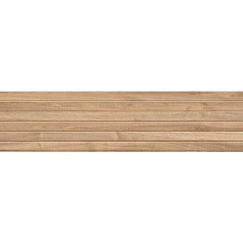 Mexen Mulberry Wood Honey gres škliutas rekt. G1, medieną imituojanti sieninė plyta 120 x 30 cm, matinė - TL703-120-030-51