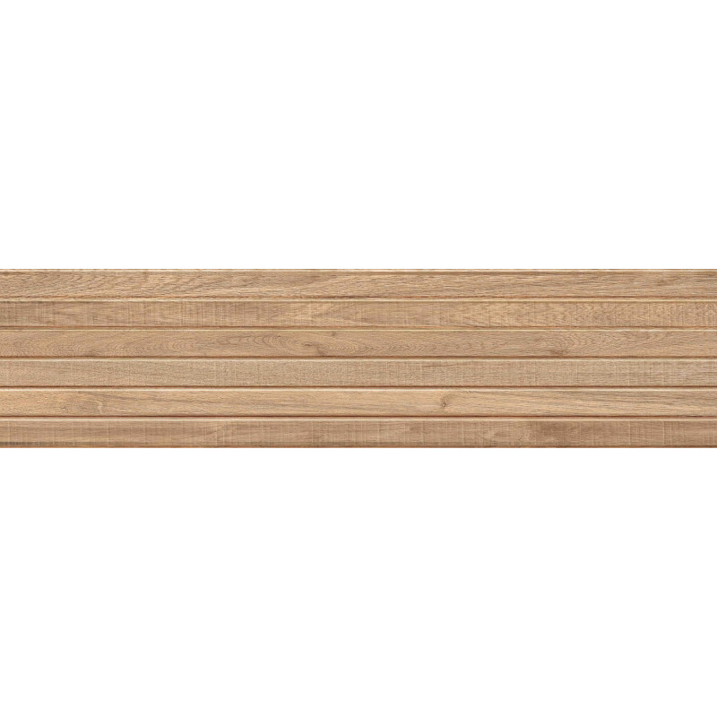 Mexen Mulberry Wood Honey gres škliutas rekt. G1, medieną imituojanti sieninė plyta 120 x 30 cm, matinė - TL703-120-030-51