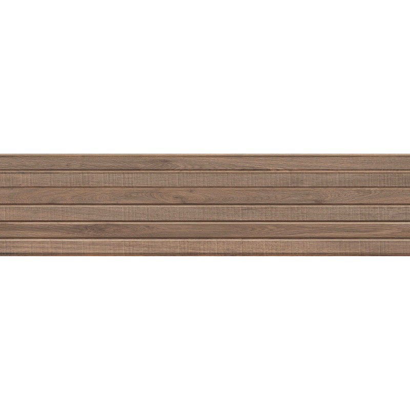 Mexen Mulberry Wood Ruda glazūruota rekt. G1, medžio efekto grindų ir sienų plytelė 120 x 30 cm, matinė - TL703-120-030-50
