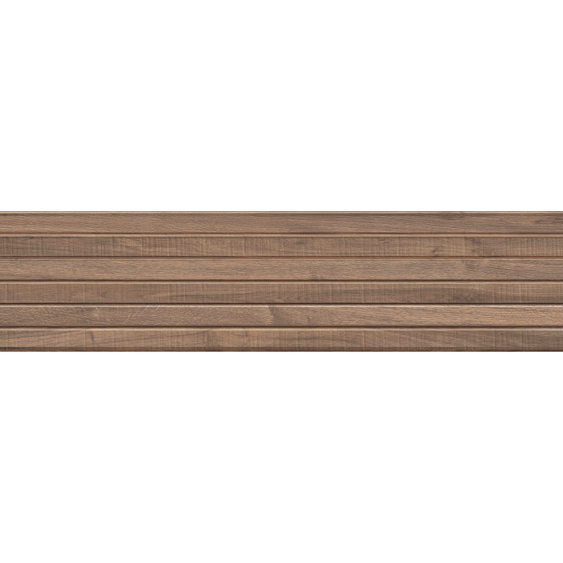 Mexen Mulberry Wood Rudas glazūruotas rektifikuotas G1, medžio imitacijos sieninė plytelė 120 x 30 cm, matinė