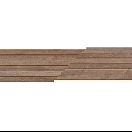 Mexen Mulberry Wood Rudos spalvos glazūruota akmens masės plytelė rektifikuota, medieną imituojanti sienų plytelė 120 x 30