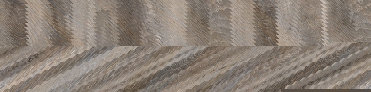 Mexen Native Juodas glazūruotas rektifikuotas G1 gres, medžio imitacijos grindų-sienos plytelė 120 x 30 cm, carving