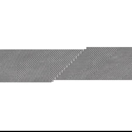 Mexen Magnifica Avenue Nero glazūruota akmens masės plytelė rekt. G1, sieninė plytelė 120 x 30 cm, matinė