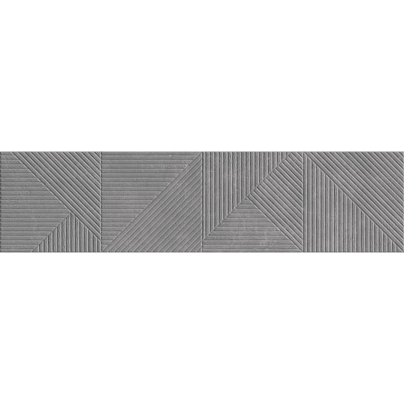 Mexen Magnifica Avenue Nero glazūruotas rektifikuotas gres, sieninė plytelė 120 x 30 cm, matinė - TL707-120-030-51