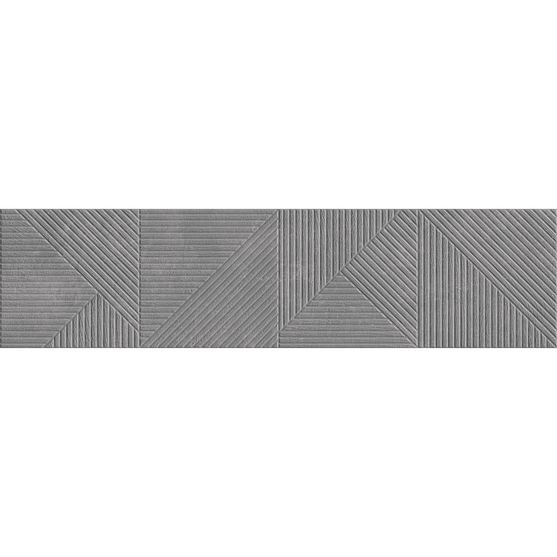 Mexen Magnifica Avenue Nero glazūruotas rektifikuotas gres, sieninė plytelė 120 x 30 cm, matinė - TL707-120-030-51