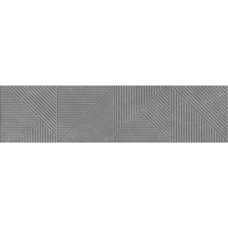 Mexen Magnifica Avenue Nero glazūruotas rektifikuotas gres, sieninė plytelė 120 x 30 cm, matinė - TL707-120-030-51