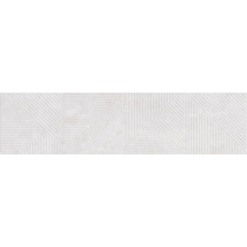 Mexen Magnifica Avenue Bianco glazūruota rektifikuota plytelė, sieninė plytelė 120 x 30 cm, matinė - TL707-120-030-53