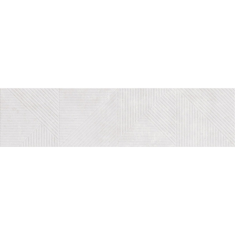 Mexen Magnifica Avenue Bianco glazūruota rektifikuota plytelė, sieninė plytelė 120 x 30 cm, matinė - TL707-120-030-53