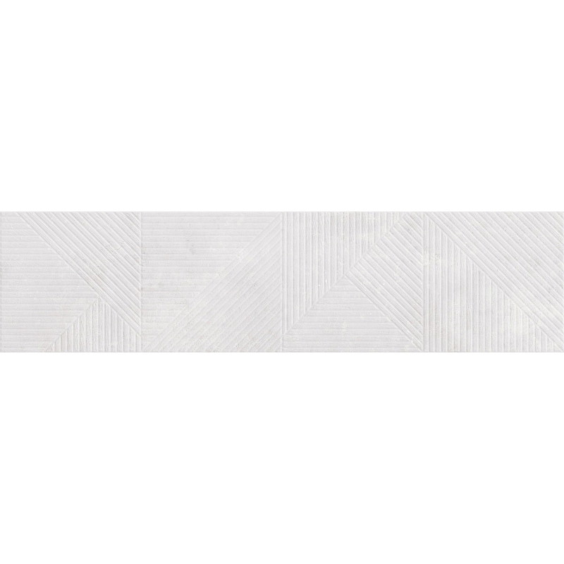 Mexen Magnifica Avenue Bianco glazūruota rektifikuota plytelė, sieninė plytelė 120 x 30 cm, matinė - TL707-120-030-53