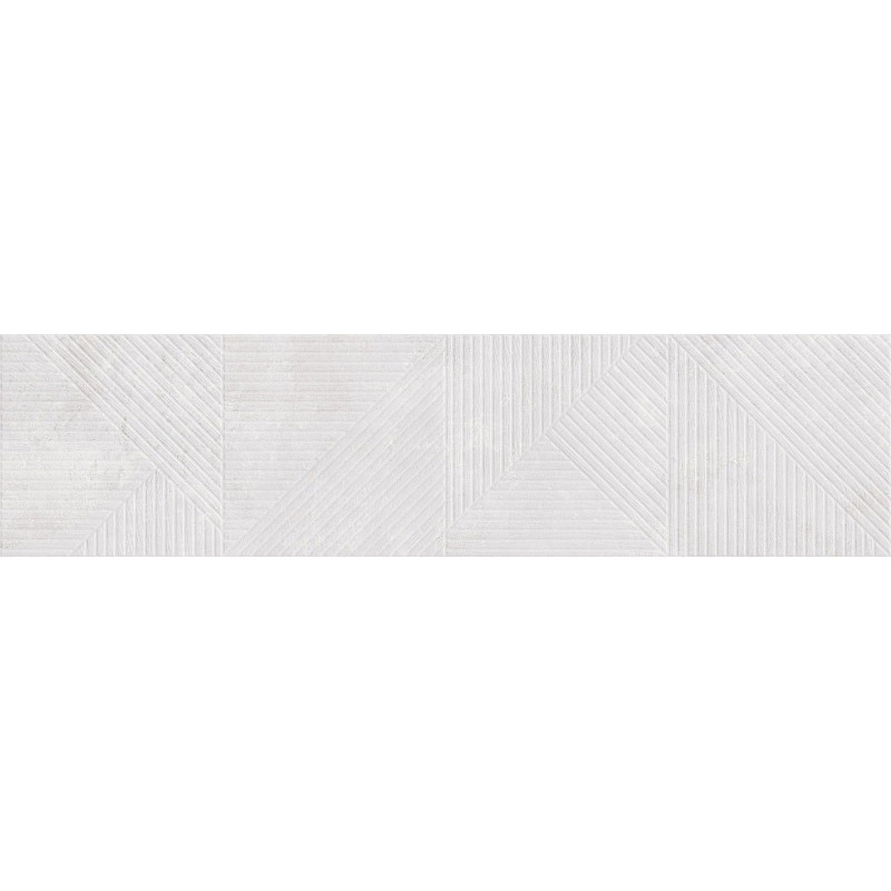 Mexen Magnifica Avenue Bianco glazūruota rektifikuota plytelė, sieninė plytelė 120 x 30 cm, matinė - TL707-120-030-53