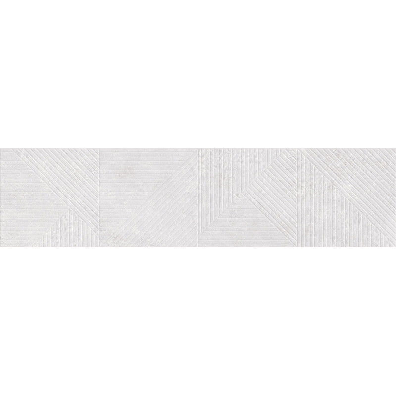 Mexen Magnifica Avenue Bianco glazūruota rektifikuota plytelė, sieninė plytelė 120 x 30 cm, matinė - TL707-120-030-53