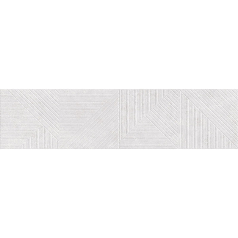 Mexen Magnifica Avenue Bianco glazūruota rektifikuota plytelė, sieninė plytelė 120 x 30 cm, matinė - TL707-120-030-53
