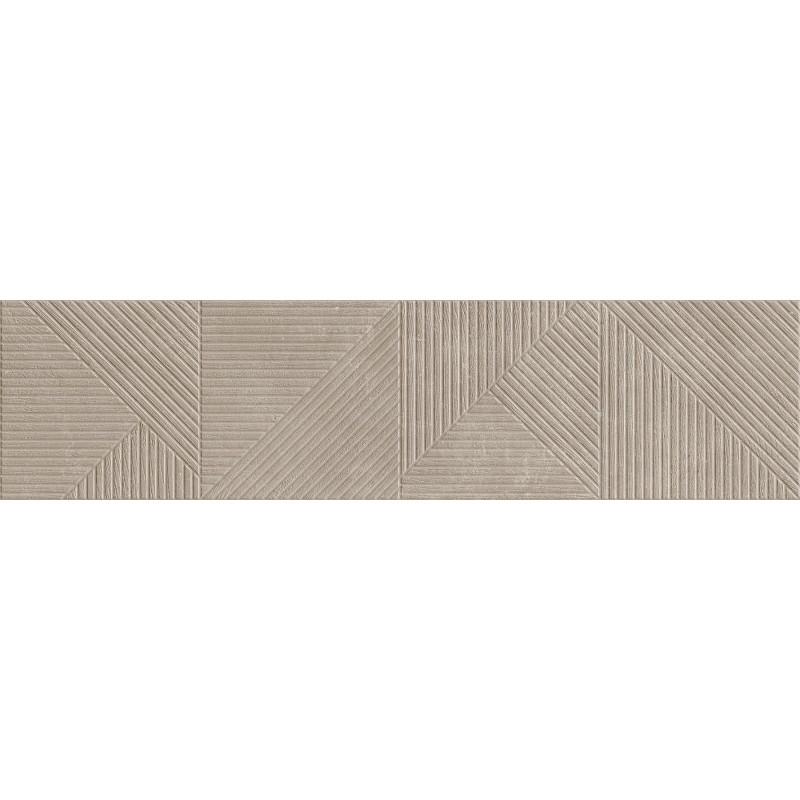 Mexen Magnifica Avenue Taupe glazūruotas akmens masės sieninė plytelė rekt. G1, 120 x 30 cm, matinė - TL707-120-030-54