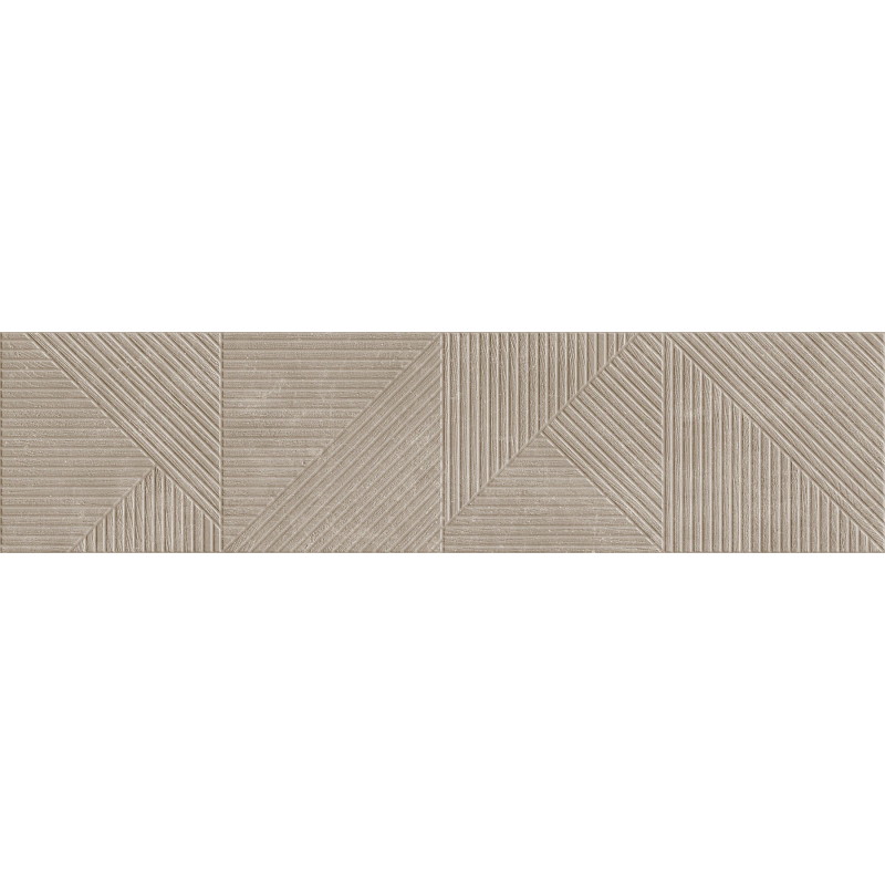 Mexen Magnifica Avenue Taupe glazūruotas akmens masės sieninė plytelė rekt. G1, 120 x 30 cm, matinė - TL707-120-030-54