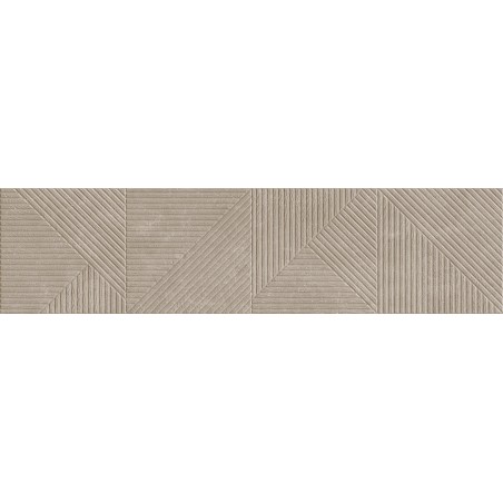 Mexen Magnifica Avenue Taupe glazūruotas akmens masės sieninė plytelė rekt. G1, 120 x 30 cm, matinė - TL707-120-030-54